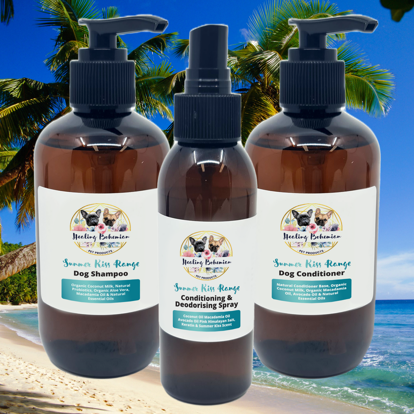 Summer Kiss Package $65 Pack Shampoo/Conditioner/Spray